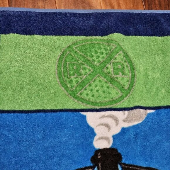 Thomas Train Engine Toddler‎ Baby Blanket Throw Plush Soft Blue 2011 Percy James - Picture 6 of 9